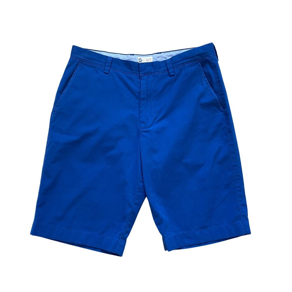 Men's J.Crew Factory Blue Chino Shorts, Casual, Preppy, Size 32